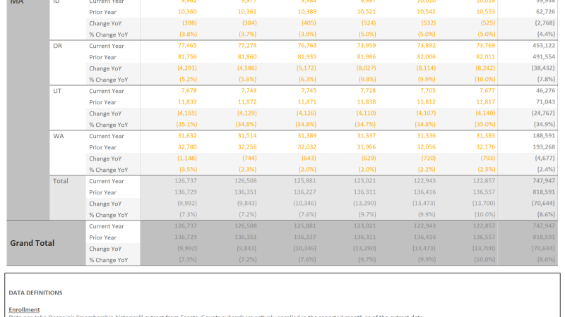thumbnail: 2025 YoY Data Table w/ State & County