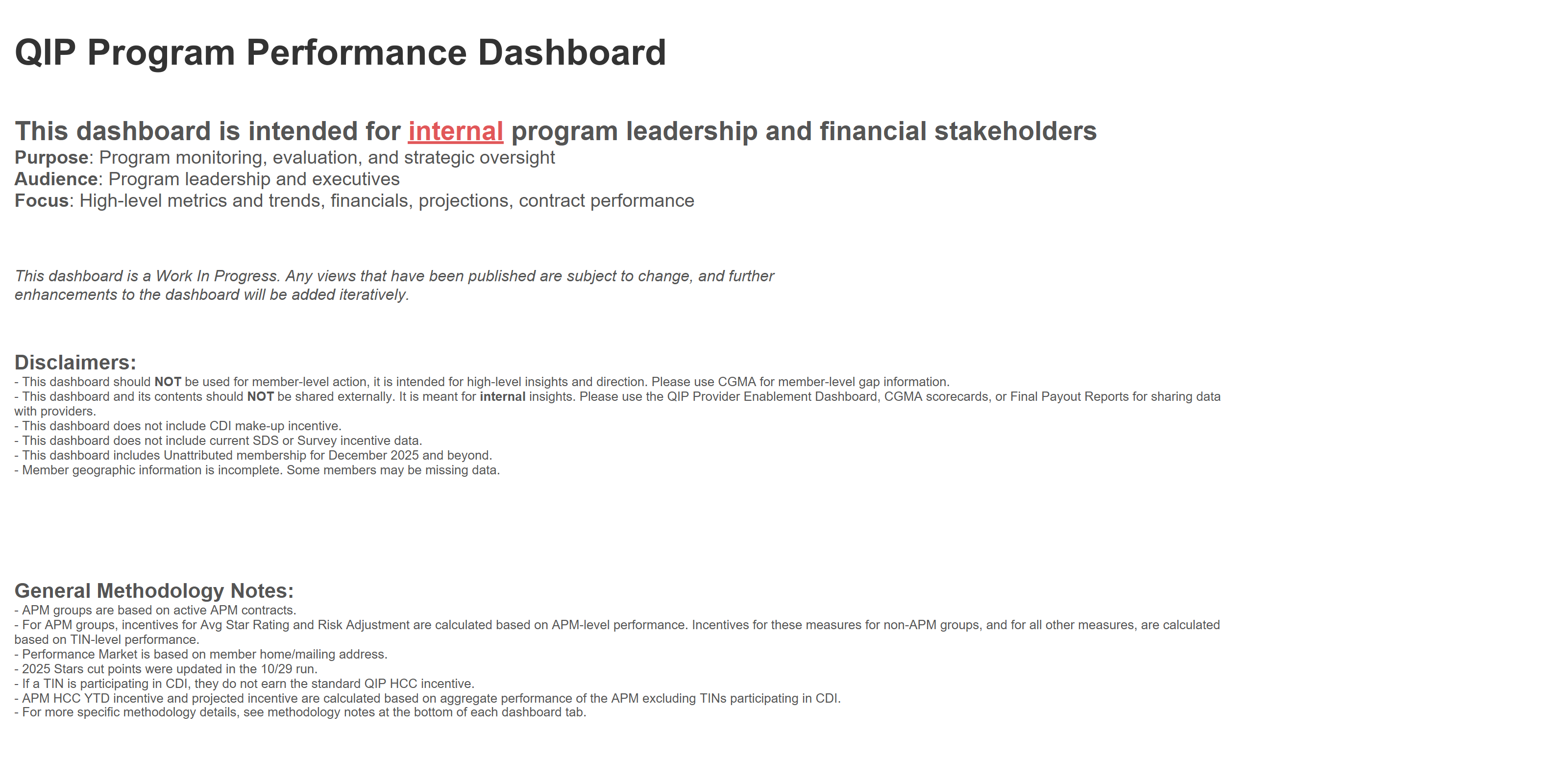 thumbnail: MA QIP Program Performance Dashboard